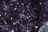Deep-Purple Amethyst Geode With Metal Stand - Uruguay #368347-2